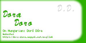 dora doro business card